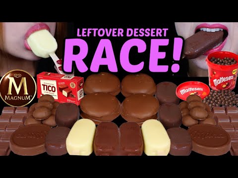 Asmr Leftover Dessert Race Maltesers Ice Cream Tico Ice Cream Oreo