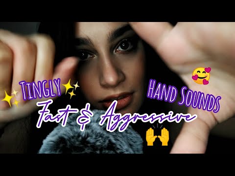 ASMR Fast HAND SOUNDS And NAIL SOUNDS Finger Snaps Flutters Nail