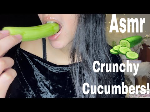 Asmr With Cucumbers Intense Eating Sounds