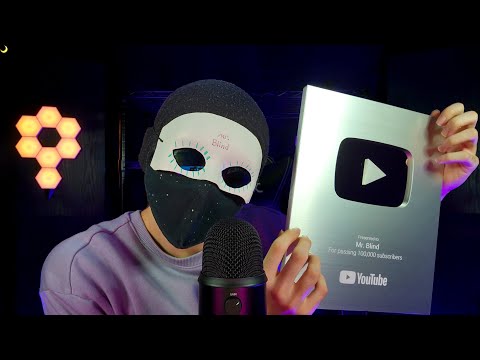 ASMR YouTube Silver Play Button Unboxing And Tapping