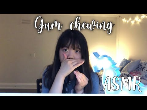 ASMR Eating Gum Tapping MiuLe ASMR