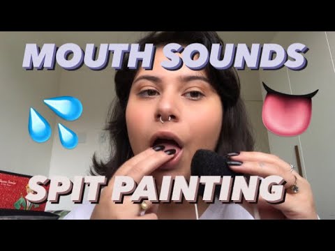 Asmr Sons De Boca Lens Licking E Spit Painting