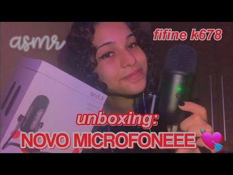 ASMR Unboxing Meu Primeiro Microfone