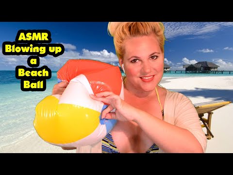 Asmr Blowing Up Tapping And Deflating A Beach Ball