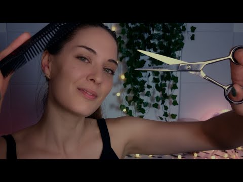 ASMR Realistic Hair Salon Roleplay For Sleep Shampoo Haircut