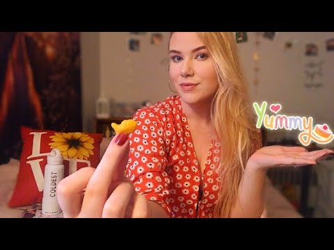 ASMR Trying CRUNCHY Snacks Chewing Sounds Mini Mukbang