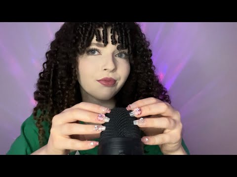 ASMR Long Nails Mic Scratching Mouth Sounds