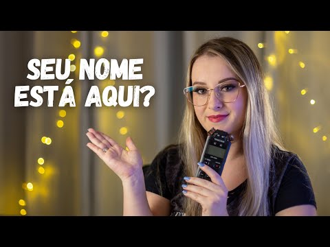 ASMR SEU NOME ESTÁ AQUI SUSSURROS de ORELHA A ORELHA