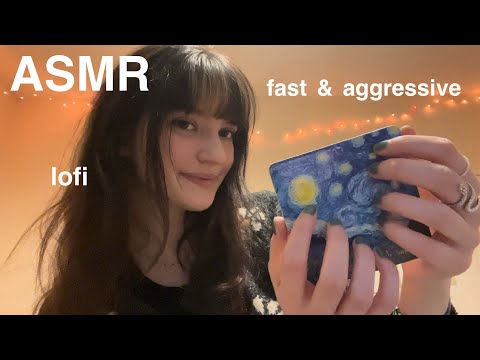 ASMR Lofi Fast Aggressive Random Triggers Tapping Scratching