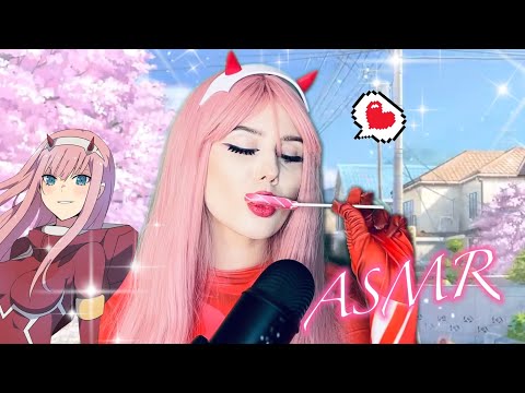 Asmr Zero Two Cosplay Licking Eating Drinking Licking Mic