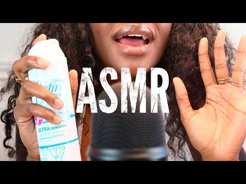 ASMR Shaving Cream On Mic Crinkles Tingly Sounds