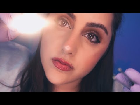 ASMR There S Something In Your Eye Up Close Eye Exam And Light