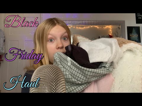 ASMR Aggressive Fabric Scratching Black Friday Haul Part 2 ASMRbyJ