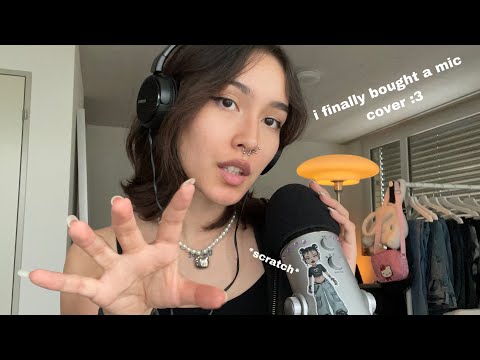 ASMR TRIGGERS WITH MIC COVER Mic Pumping Swirling Scratching