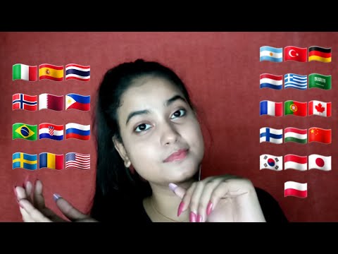 ASMR In 25 Different Languages With Tingly Mouth Sounds