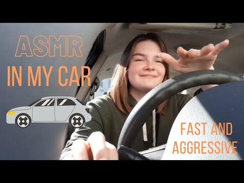 ASMR In My Car Fast And Aggressive Gripping Scratching Tapping