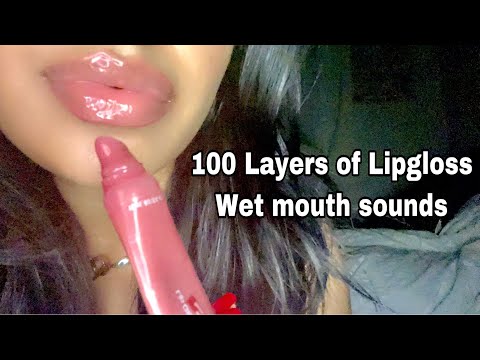 Asmr Lofi Layers Of Lipgloss Intense Mouth Sounds