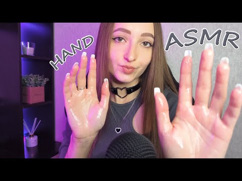 ASMR Oil Massage Hand Sounds Mouth Sounds