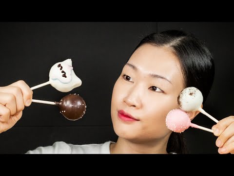 ASMR MUKBANG Starbucks Cake Pops Eating Sounds