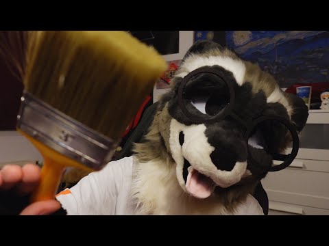 Furry Asmr Spit Painting Your Face With Different Brushes Visual