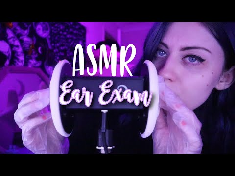 ASMR Ear Exam Roleplay Glove Sounds Massaging Personal Attention