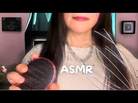 ASMR Hair Brushing Scalp Massage No Talking Layered Sounds