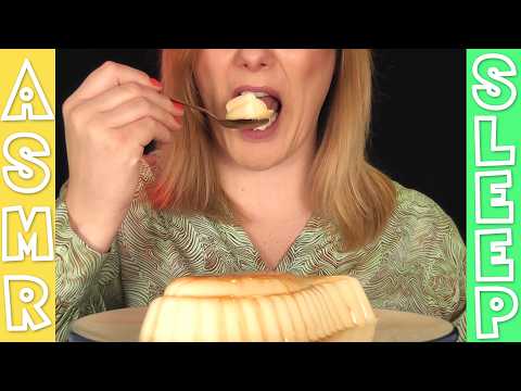 WONDERFULLY Relaxing Soft Sounds Pudding Eating ASMR W Smacking