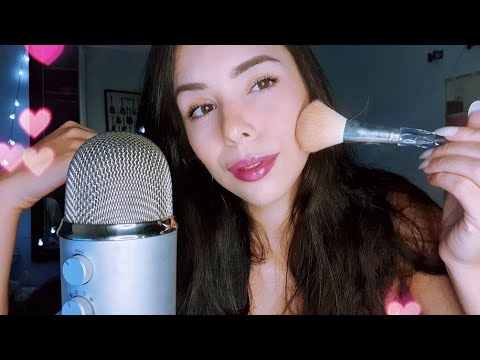 ASMR ME MAQUIANDO VOCÊS SONS DE BOCA E SUSSURROS