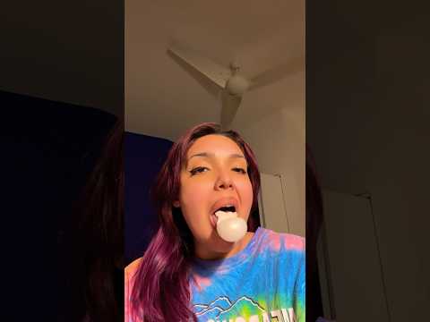 BUBBLE ASMR Small Bubble Gum Blowing Sounds