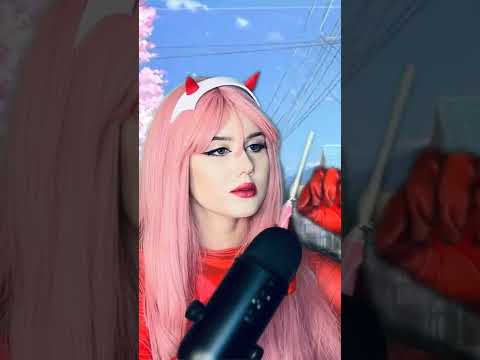 Licking Eating Mouth Sounds Asmr Anime Cosplay Zero Two Relaxing