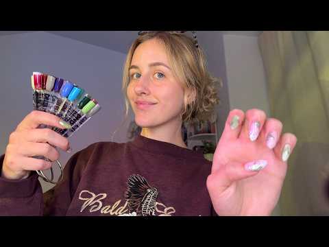 ASMR Doing My Nails 💖 Soft Sounds, Quiet Moments, Tapping & Personal Care Vibes