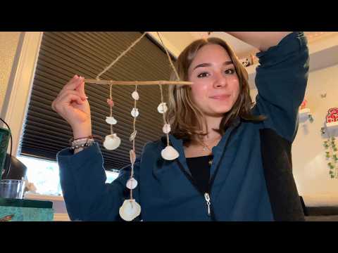 asmr make a shell wall piece with me 🐚