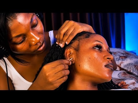 ASMR Ear Cleaning, Scalp Scratching, Head Massage & Back Scratching for Deep Sleep
