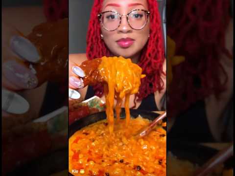 Wingstop & Buldak #mukbang #shortsvideo #eatingsounds #asmr