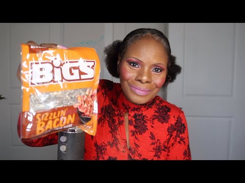 SIZZLIN BACON SUNFLOWER SEEDS ASMR EATING SOUNDS