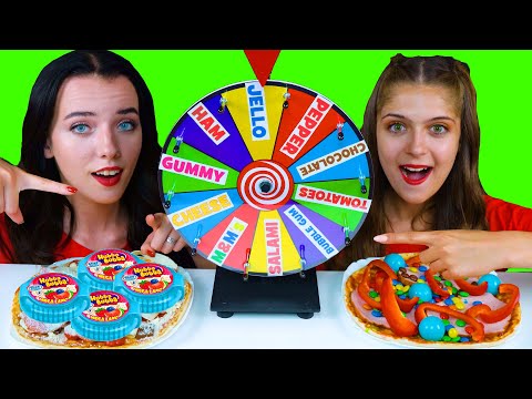 ASMR MYSTERY WHEEL OF PIZZA CHALLENGE | EATING SOUNDS LILIBU