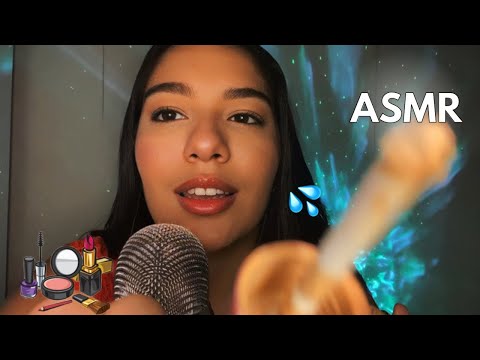 ASMR | MAQUIANDO VOCÊ DELICADAMENTE PARA UMA FESTA💤💄