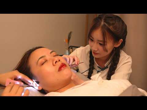 (ASMR) Tingly Chinese DEEP Ear Cleaning & Ear Massage for Falling Asleep in Minutes | Soft-spoken