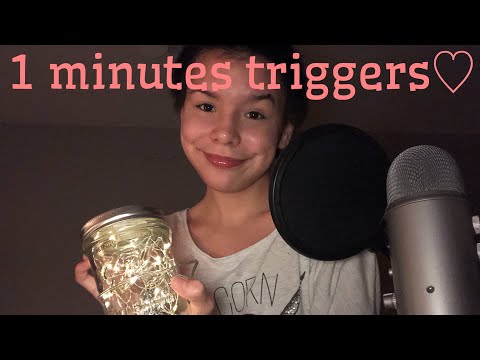 ASMR 1 minute triggers🌻🤪