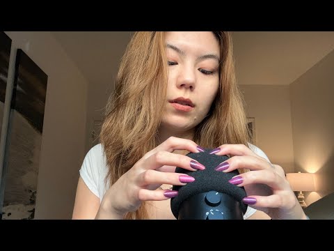 |ASMR| DEEP SLOW MIC Scratching w/ mic cover