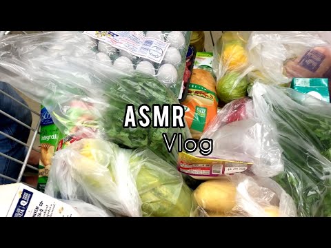 ASMR VLOG DE MERCADO/ SOM CASEIRINHO (COM ARRUMAÇÃO DE ARMÁRIO).