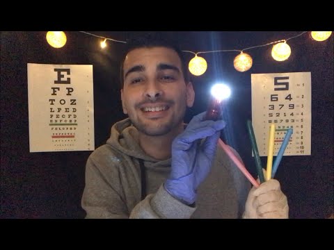 ASMR FAST EXAMEN DES YEUX 👀💡👨🏽‍⚕️