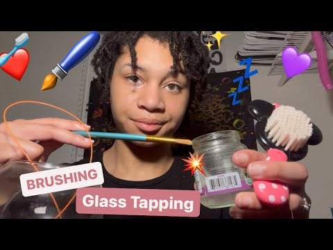 ASMR - Glass Tapping and Brushing (Ash)
