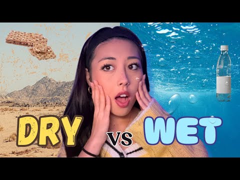 ASMR Wet Mouth Sounds vs Dry Mouth Sounds ⚡Spit Painting, Coconut Rain, Invisible Slime, etc