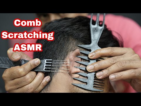 Comb Scratching ASMR Massage With 3d Sound | ASMR Comb Massage | Head Massage With Comb | Neck Crack
