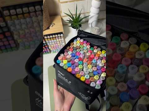 ASMR Unbox with me ❤️So excited to receive the 104 Ohuhu set 😍 Thank you @ohuhuart_official #ohuhu
