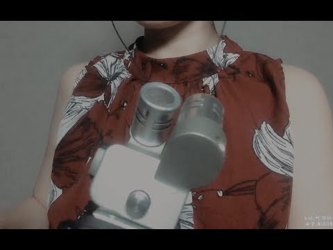 ASMR cotton, water & scissors triggers 刺激向，修理大脑，棉花，剪刀，镊子，少量喷雾