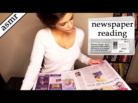 ASMR | Cozy 🗞️Reading Newspaper 📰 (& drinking tea) ~ No talking