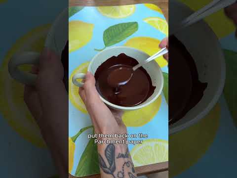 chocolate ice cream blobs ✨ #asmr #recipe