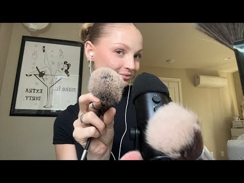 ASMR MIC BRUSHING! (UNPREDICTABLE, UP-CLOSE WHISPERING)